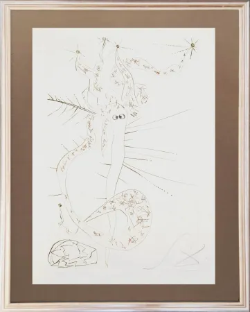 Eau-Forte Dali - Tristram the Mad