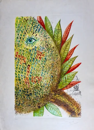 Gravure Dali - Vegetation Inedit (Pineapple)