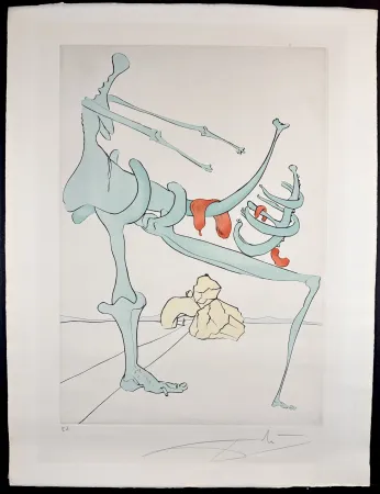 Gravure Dali - Visions de Quevedo Mother and Child