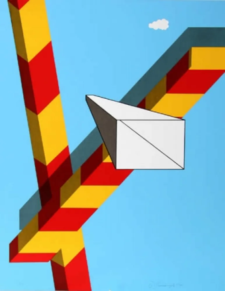 Sérigraphie D'arcangelo - Landscape