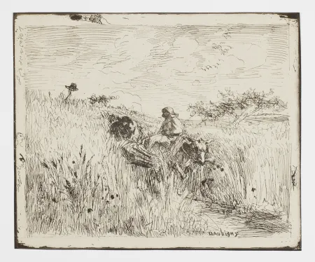 Aucune Technique Daubigny - Sentier dans les Blés (The Path in the Wheatfield)