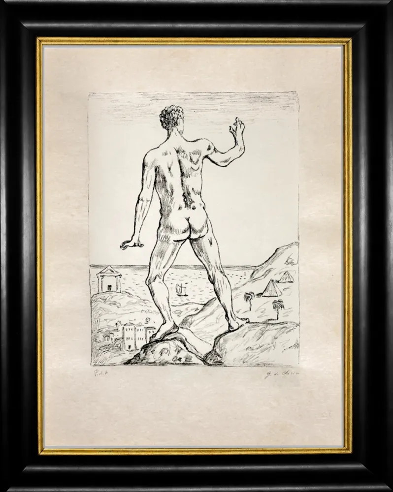 Lithographie De Chirico - Hercole
