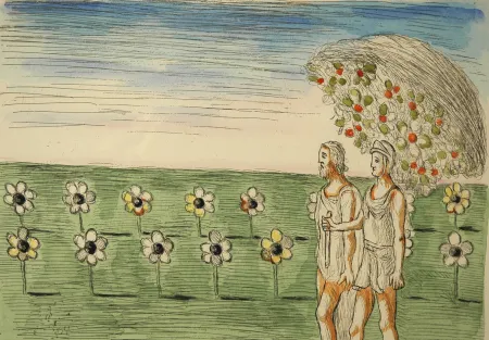 Eau-Forte De Chirico - Visione misteriosa