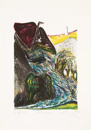 Lithographie De Jong - Phare