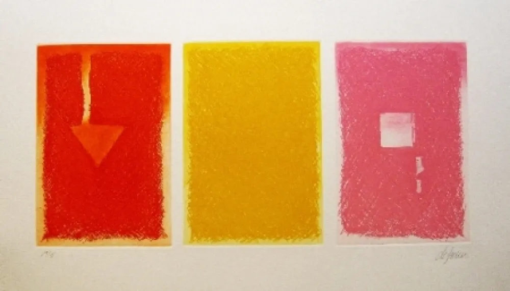 Eau-Forte Et Aquatinte De Juan - Triptica en color II