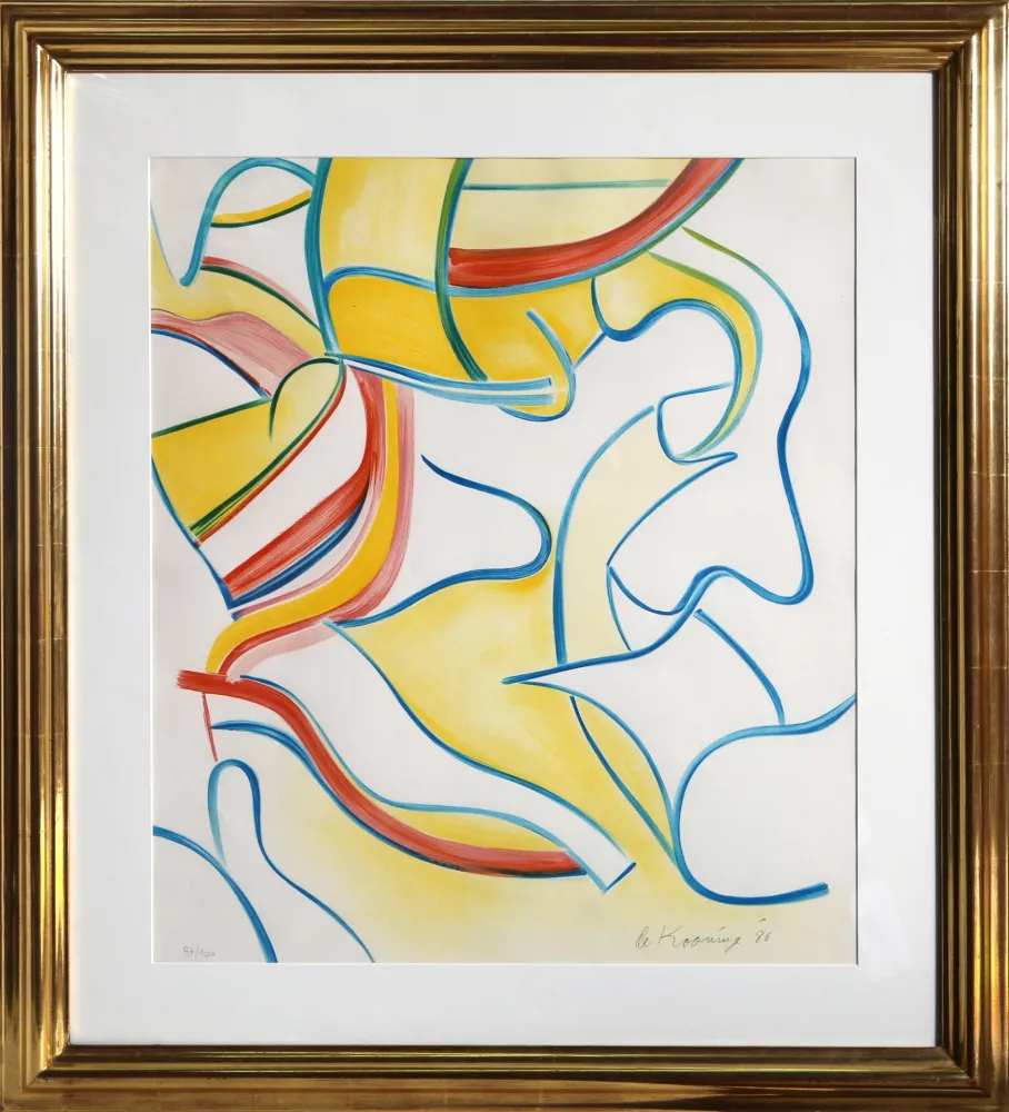 Lithographie De Kooning - Untitled from Quatre Lithographies