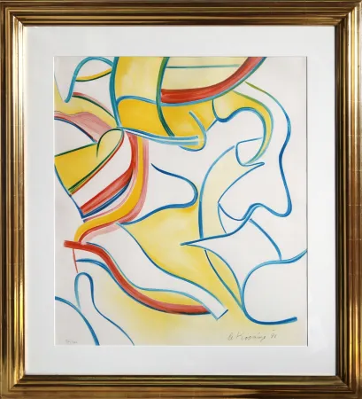 Lithographie De Kooning - Untitled from Quatre Lithographies