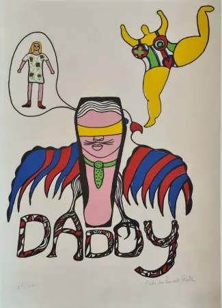 Sérigraphie De Saint Phalle - Daddy 