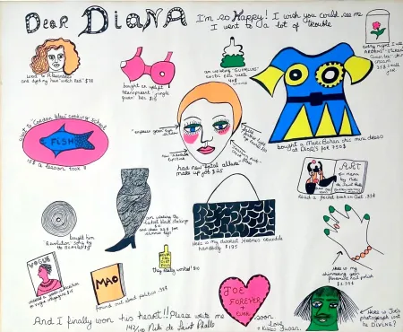 Sérigraphie De Saint Phalle - Dear Diana 