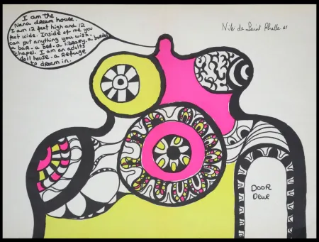 Sérigraphie De Saint Phalle - Door Deur, 1969