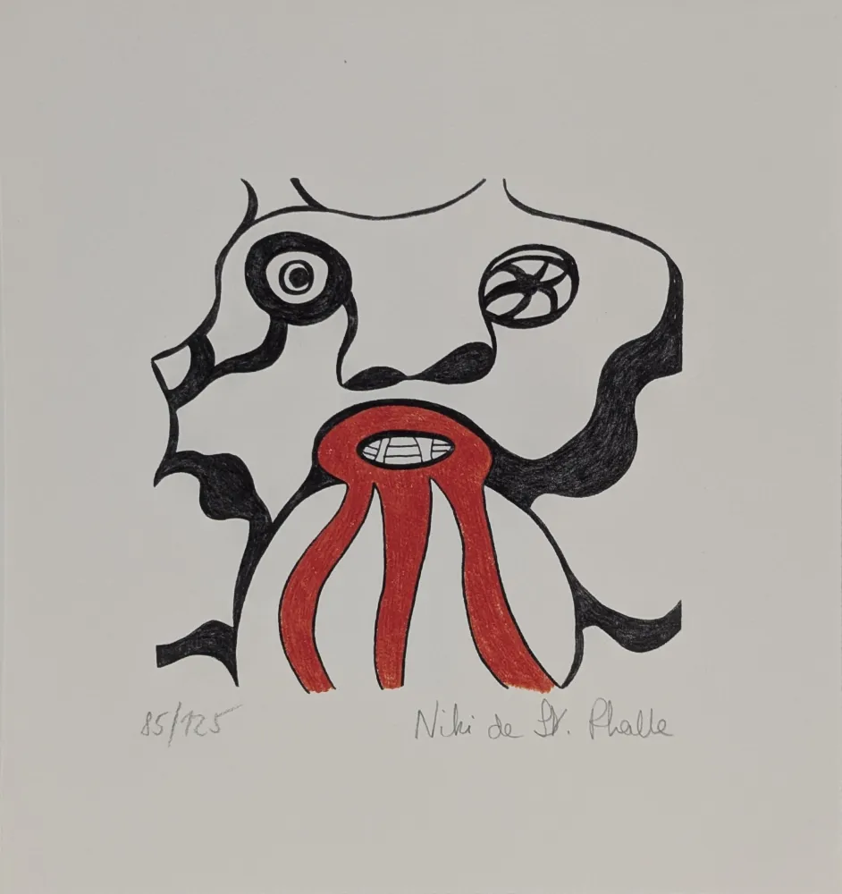 Lithographie De Saint Phalle - Le Golem - Jerusalem 