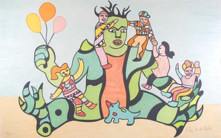 Lithographie De Saint Phalle - Le Monstre