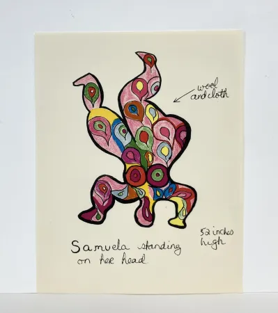Lithographie De Saint Phalle - Samuela. 1966