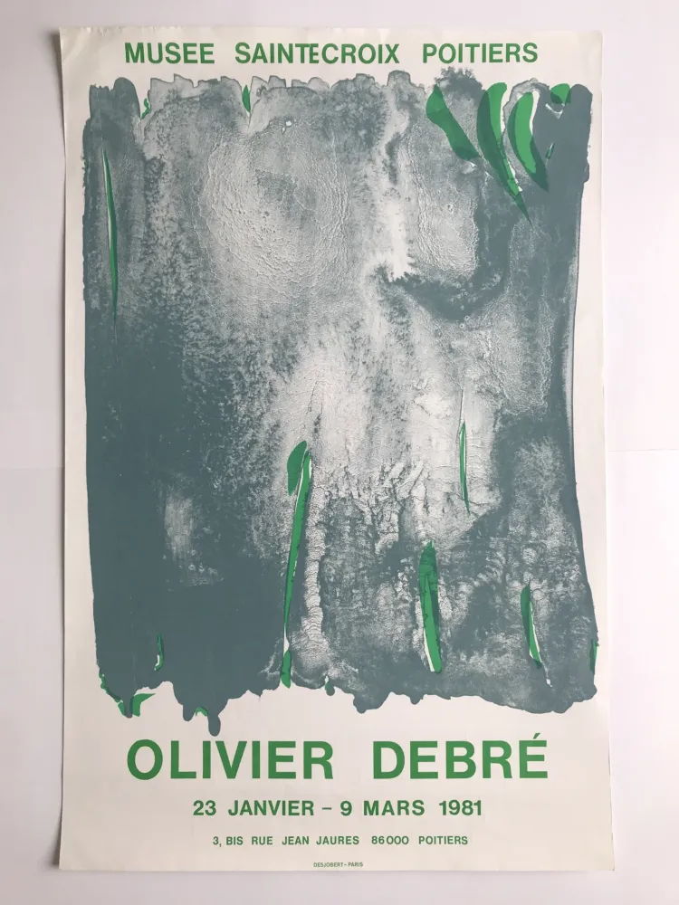 Affiche Debré - Musée Sainte-Croix Poitiers / Signe-Paysage Tours