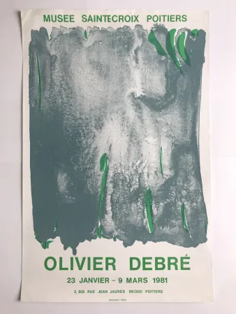 Affiche Debré - Musée Sainte-Croix Poitiers / Signe-Paysage Tours