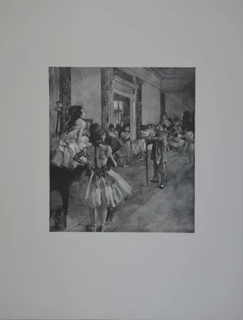 Gravure Sur Bois Degas - La classe de Danse