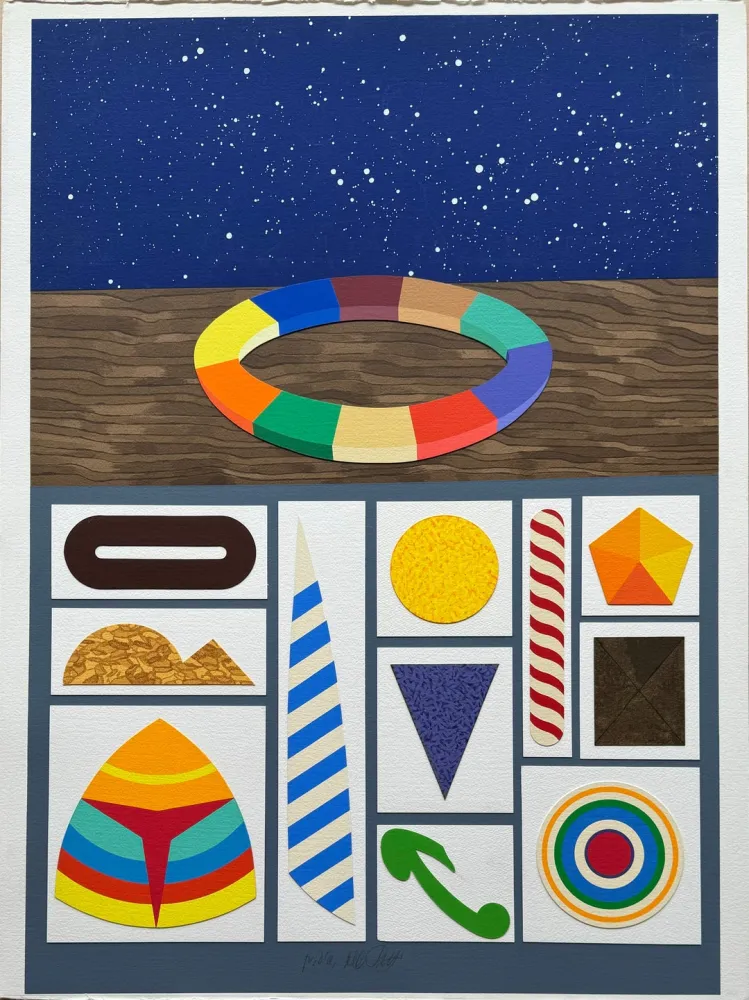 Sérigraphie Del Pezzo - Astrazione III