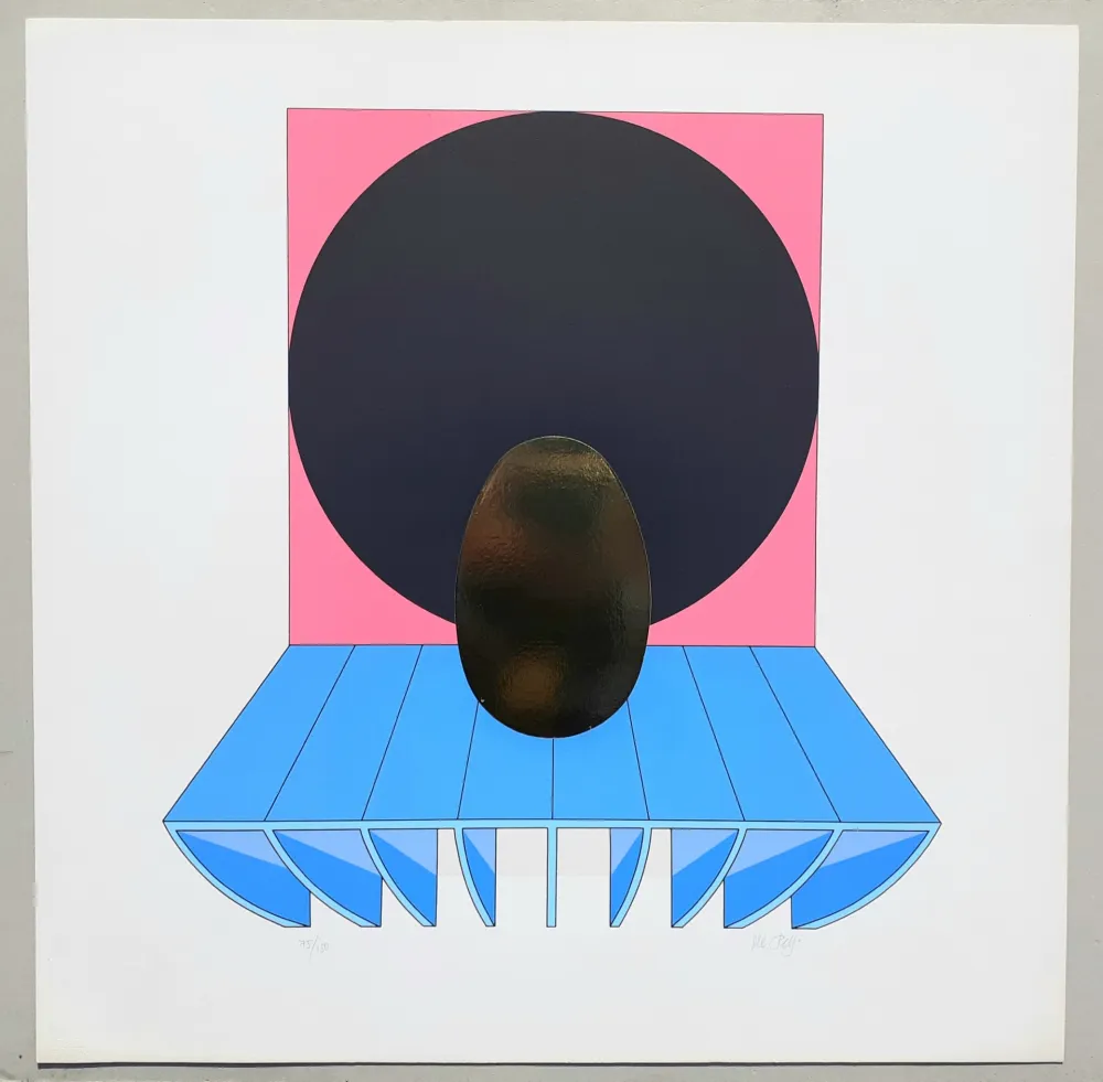 Sérigraphie Del Pezzo - Composizione