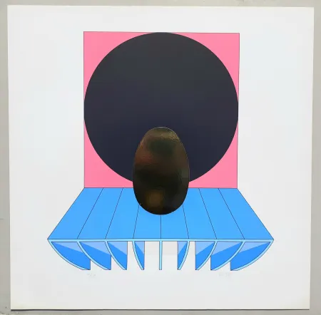 Sérigraphie Del Pezzo - Composizione