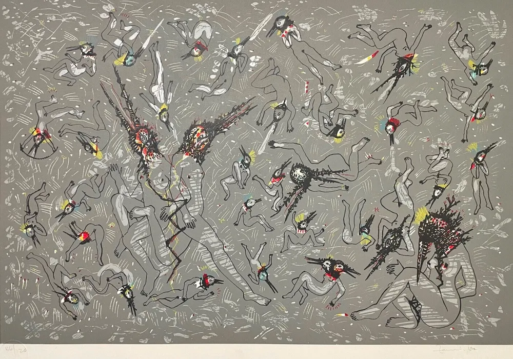 Sérigraphie Del Rio - Cuerpos celestial