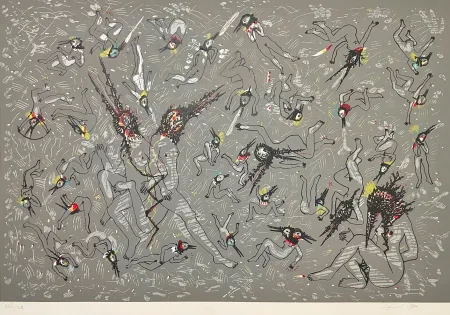 Sérigraphie Del Rio - Cuerpos celestial