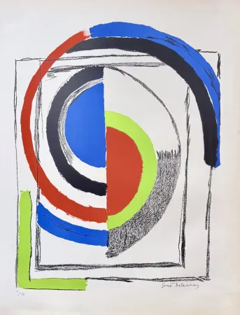 Lithographie Delaunay - A jour, circa 1960