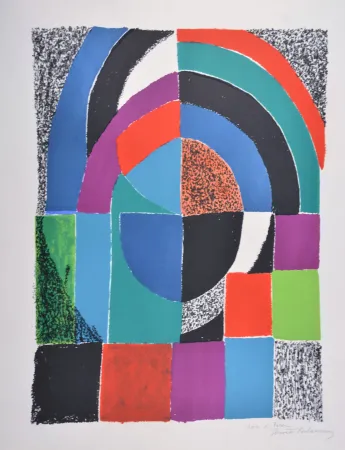 Lithographie Delaunay - Cathédrale 