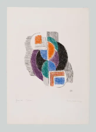 Gravure Delaunay - Composition