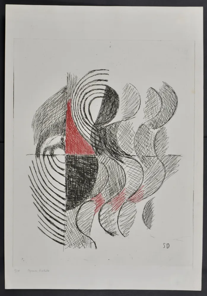 Eau-Forte Delaunay - Composition, 1965