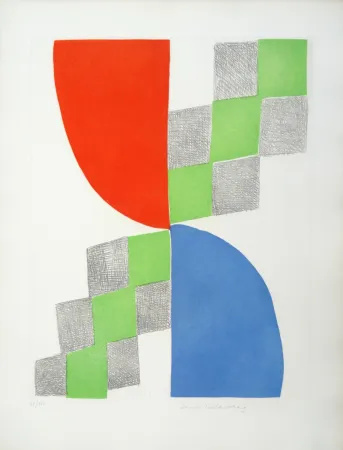 Eau-Forte Delaunay - Composition géométrique