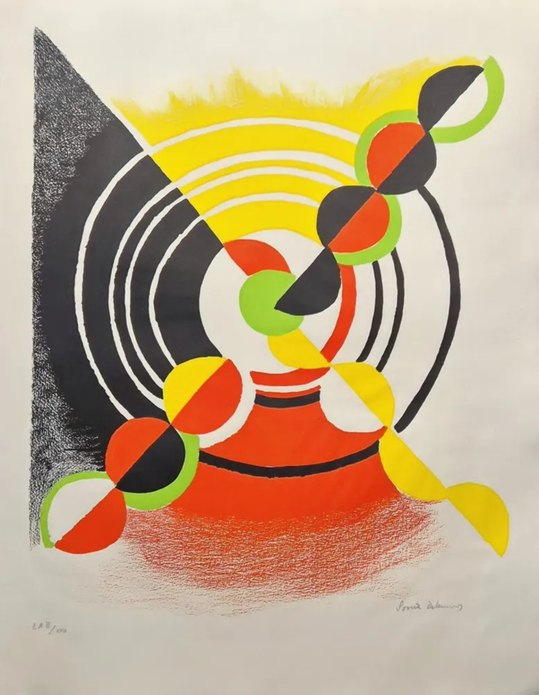 Lithographie Delaunay - Diagonal X