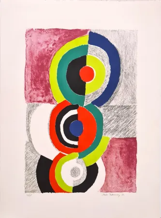 Lithographie Delaunay - Les Trois Grâces 