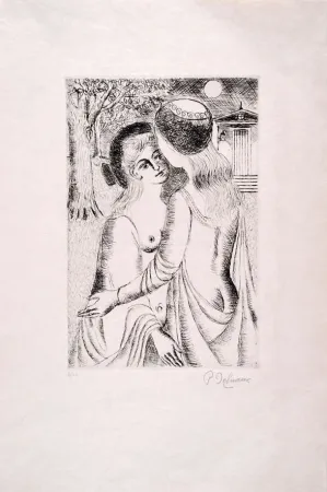 Eau-Forte Delvaux - Douce Nuit