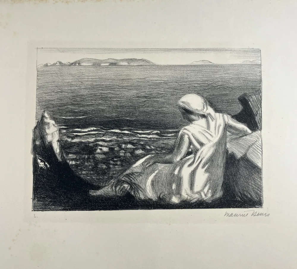 Lithographie Denis - Solitude. 1925.