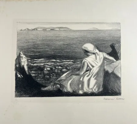 Lithographie Denis - Solitude. 1925.