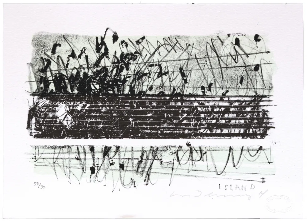 Lithographie Denning - Islande II