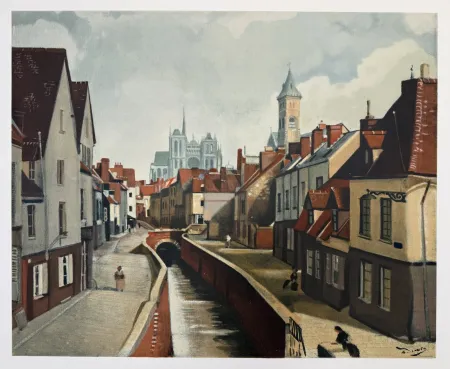 Lithographie Derain - Amiens