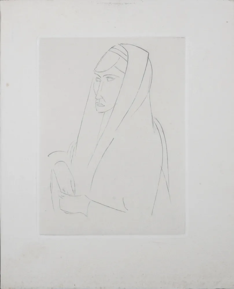 Lithographie Derain - Figure, 1947