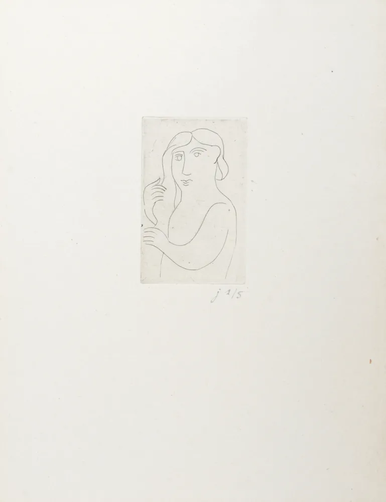 Gravure Derain - Figure, 1948