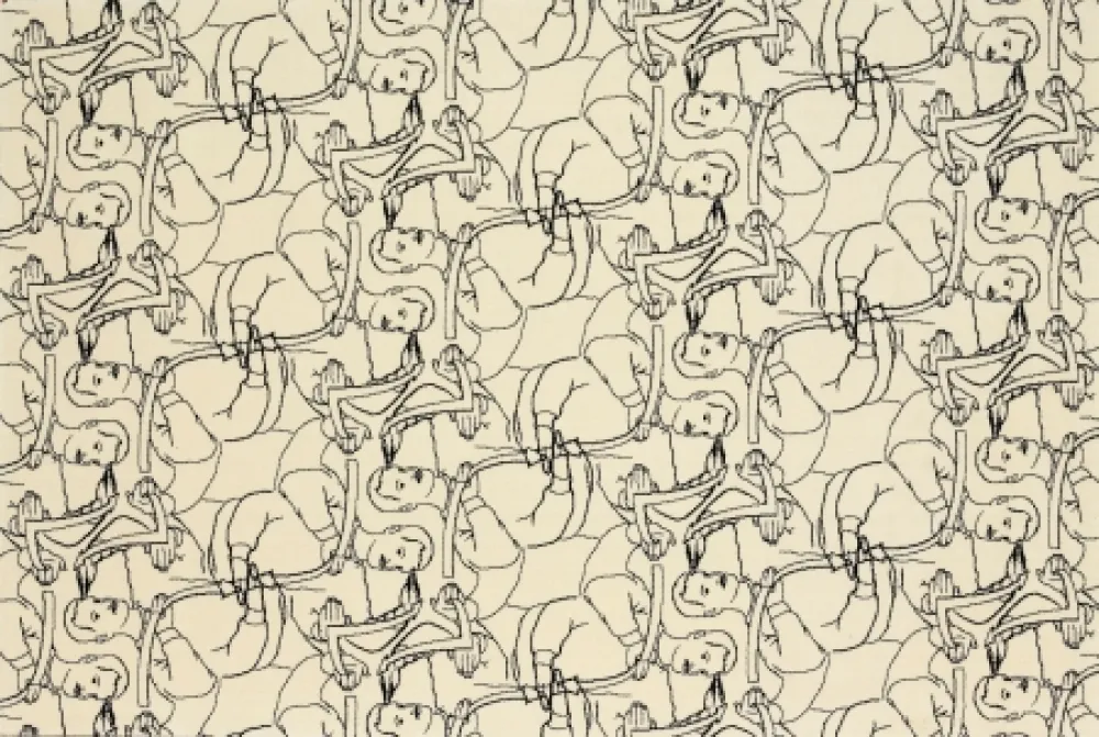 Lithographie Dheedene - Octopus - White