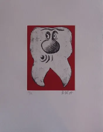 Gravure Di Rosa - Les 32 dents