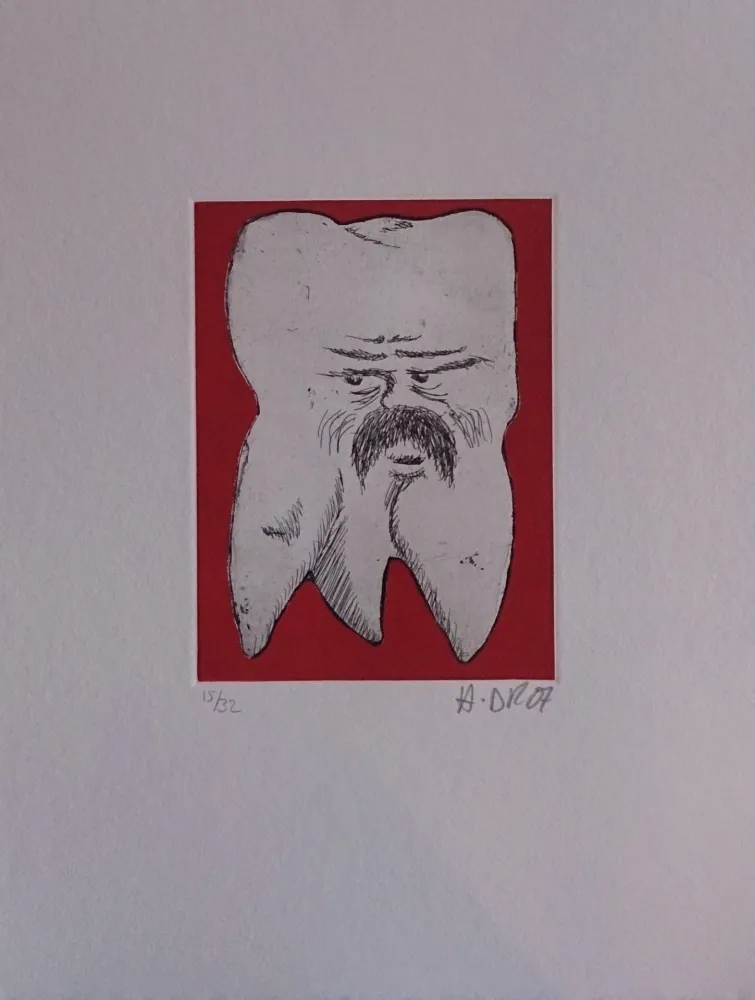 Gravure Di Rosa - Les 32 dents