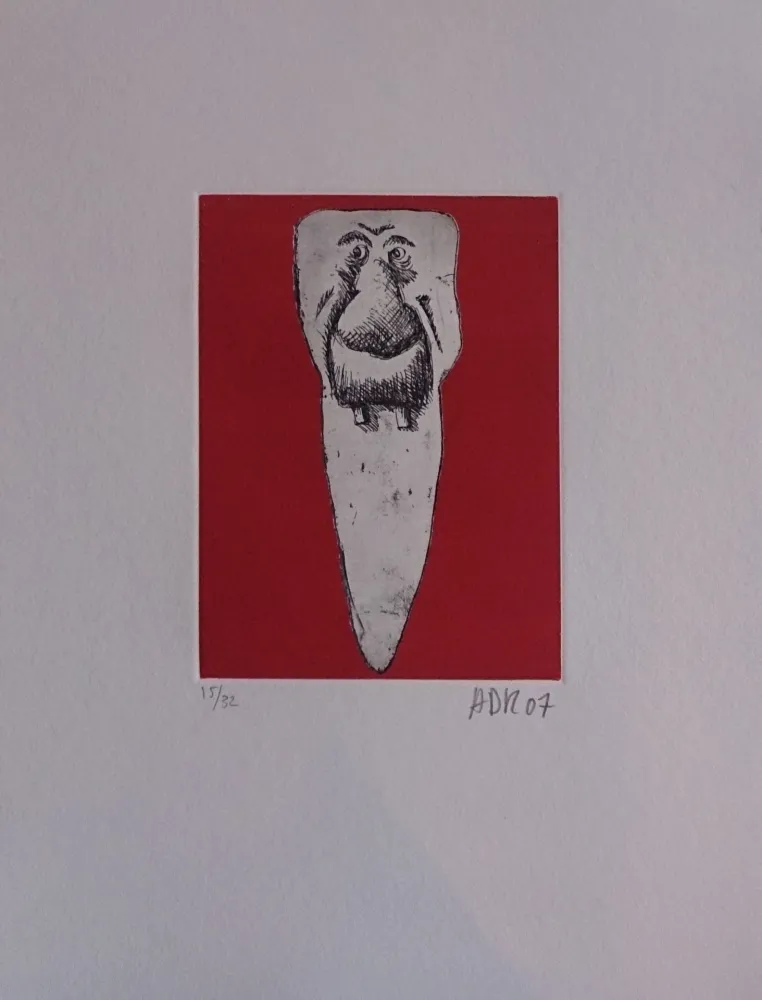 Gravure Di Rosa - Les 32 dents