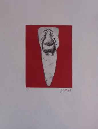 Gravure Di Rosa - Les 32 dents