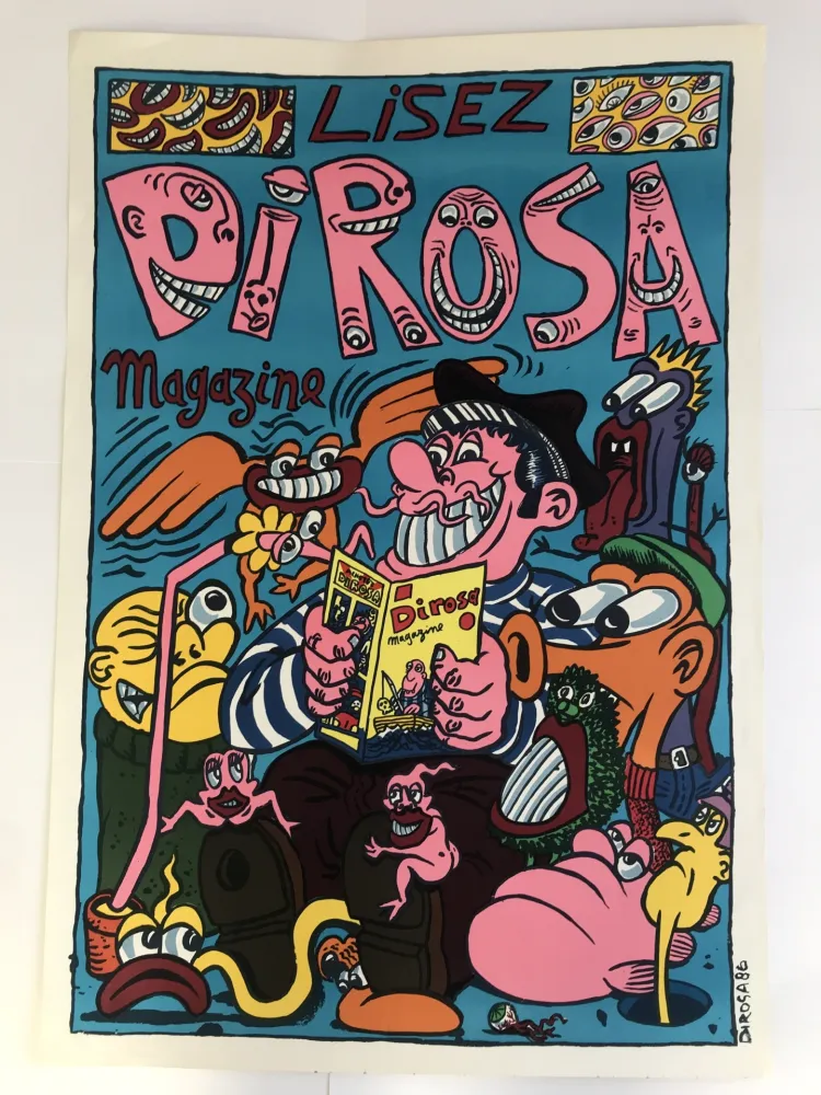 Affiche Di Rosa - Lisez Di Rosa Magazine