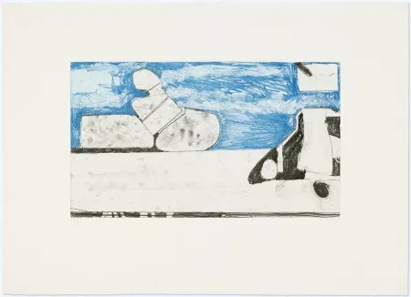 Gravure Diebenkorn - Blue Softground
