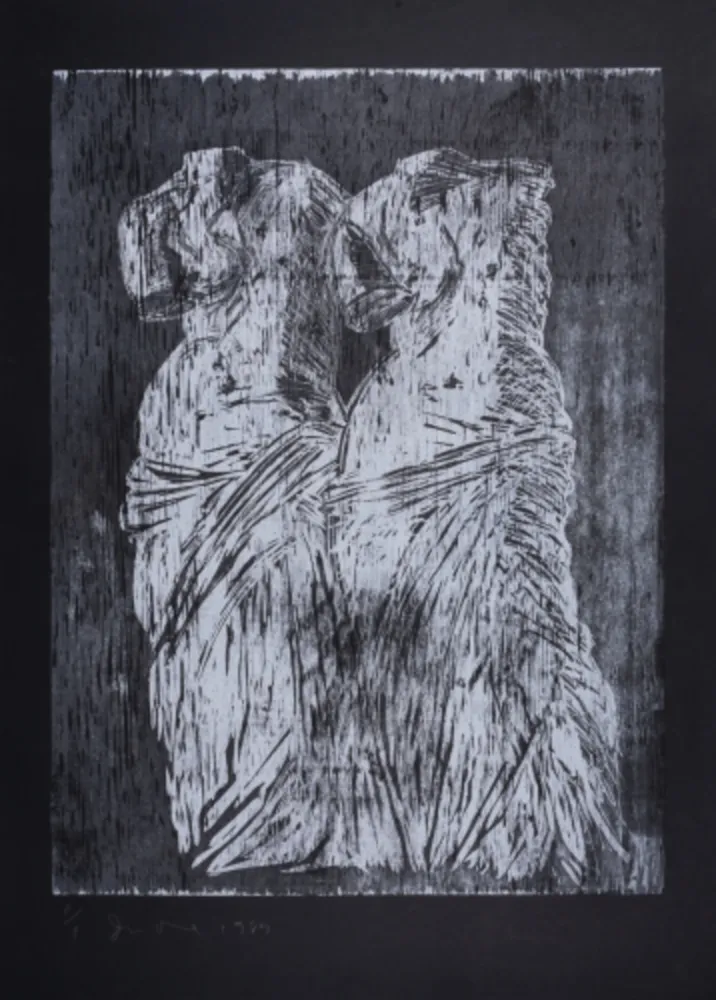 Gravure Sur Bois Dine - Double Venus Woodcut II