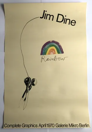 Affiche Dine - Rainbow Scissors / Galerie Mikro Berlin