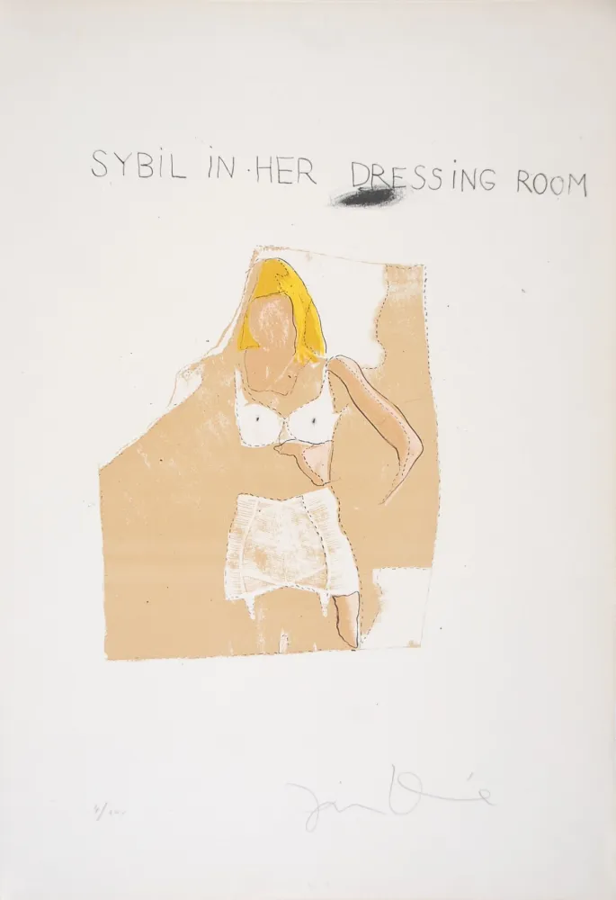 Lithographie Dine - Sybil Vane in her Dressing Room