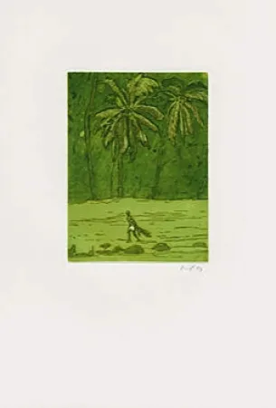 Eau-Forte Et Aquatinte Doig - Pelican